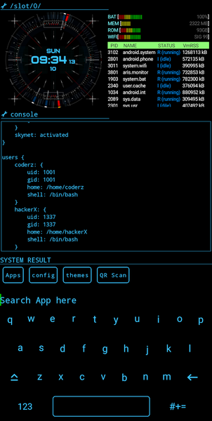 Hacker Launcher - عکس برنامه موبایلی اندروید