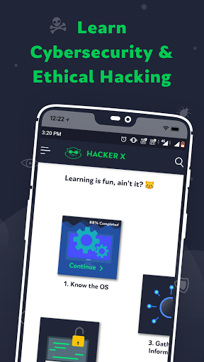 Learn Ethical Hacking: HackerX - Image screenshot of android app