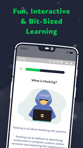 Learn Ethical Hacking: HackerX - Image screenshot of android app