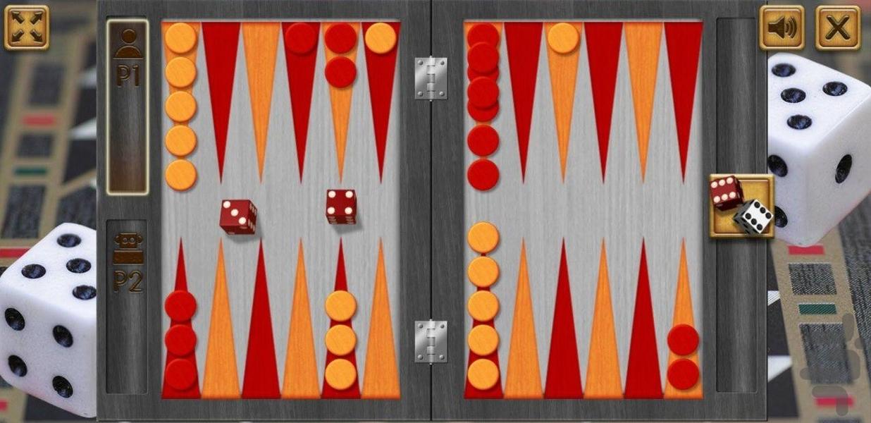 تخته نرد - Gameplay image of android game