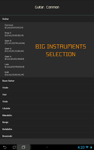 Instrument Tuner - Image screenshot of android app