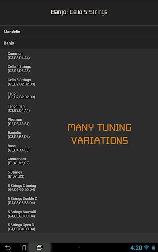 Instrument Tuner - Image screenshot of android app