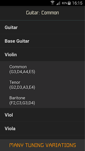 Instrument Tuner - Image screenshot of android app