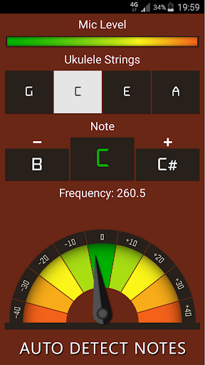 Ukulele Tuner - Image screenshot of android app