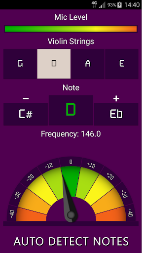 Violin Tuner - Image screenshot of android app