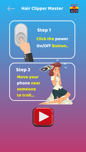 Haircut prank: Trimmer Joke - Image screenshot of android app