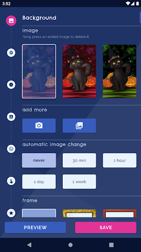 Halloween Black Cat Wallpaper - Image screenshot of android app