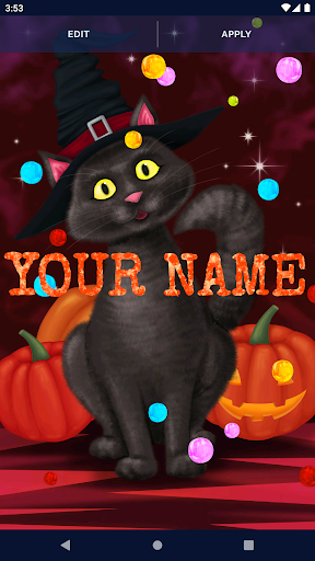 Halloween Black Cat Wallpaper - عکس برنامه موبایلی اندروید