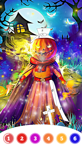 Halloween Coloring Book Game - عکس برنامه موبایلی اندروید