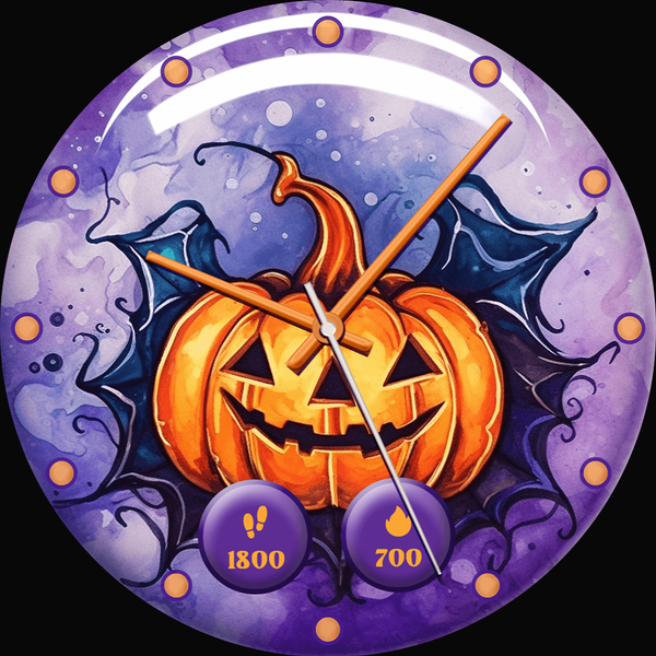 Halloween Watch Faces -Pumpkin - Image screenshot of android app