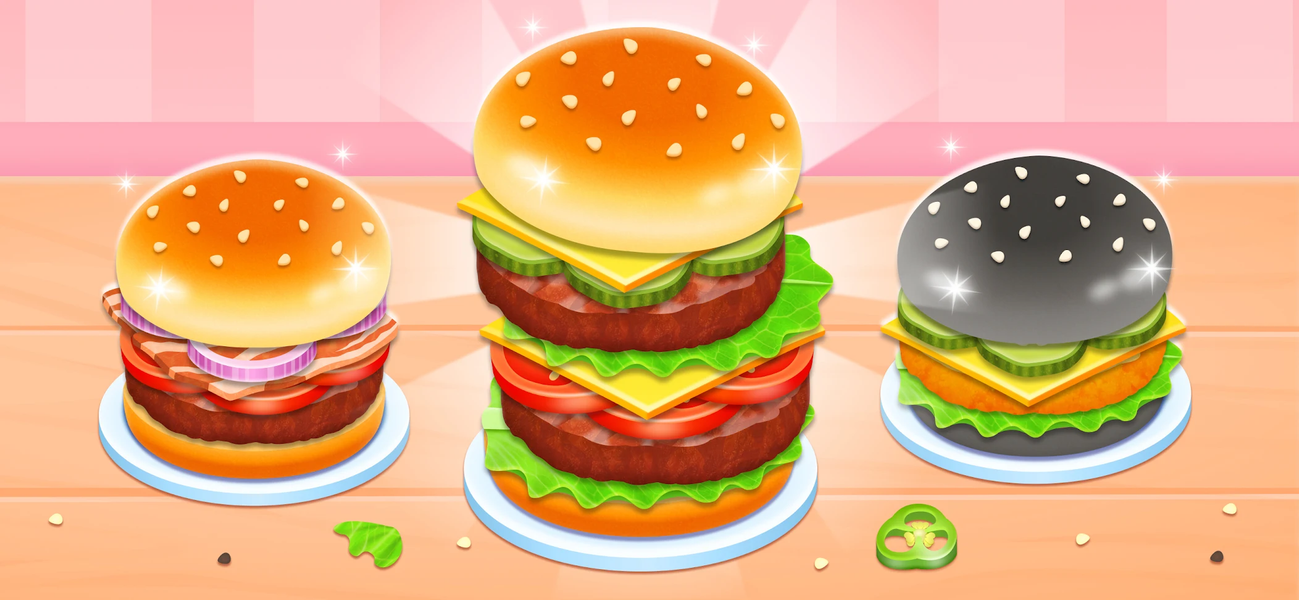 Burger Maker Baby Cooking Game - Gameplay image of android game