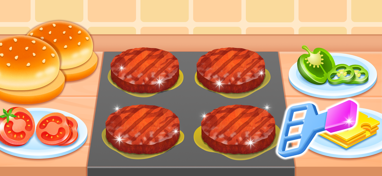 Burger Maker Baby Cooking Game - Gameplay image of android game