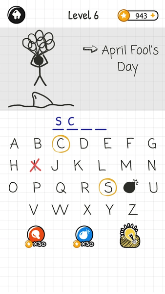 Hangman Words:Two Player Games - Gameplay image of android game