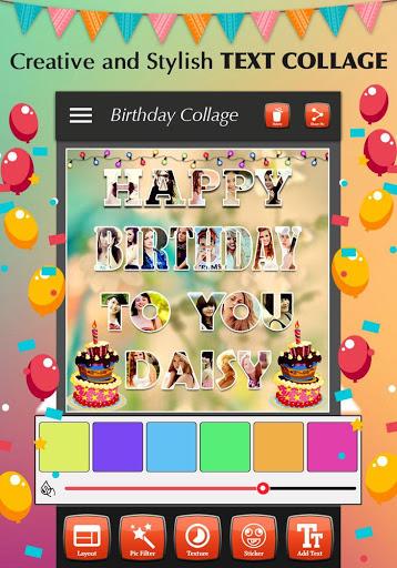 Happy Birthday Photo Collage - Image screenshot of android app
