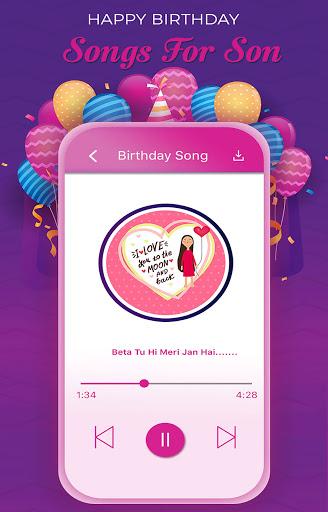 Happy Birthday Songs For Son - Image screenshot of android app