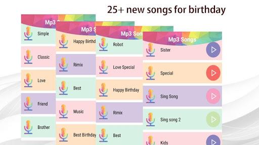 Happy Birthday songs with Name offline - Image screenshot of android app