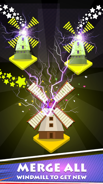 Wind Mill Merger - Power House - Gameplay image of android game