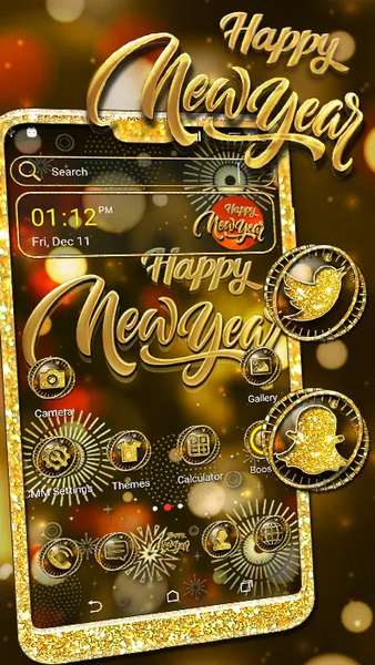 NewYear Launcher Theme - Image screenshot of android app