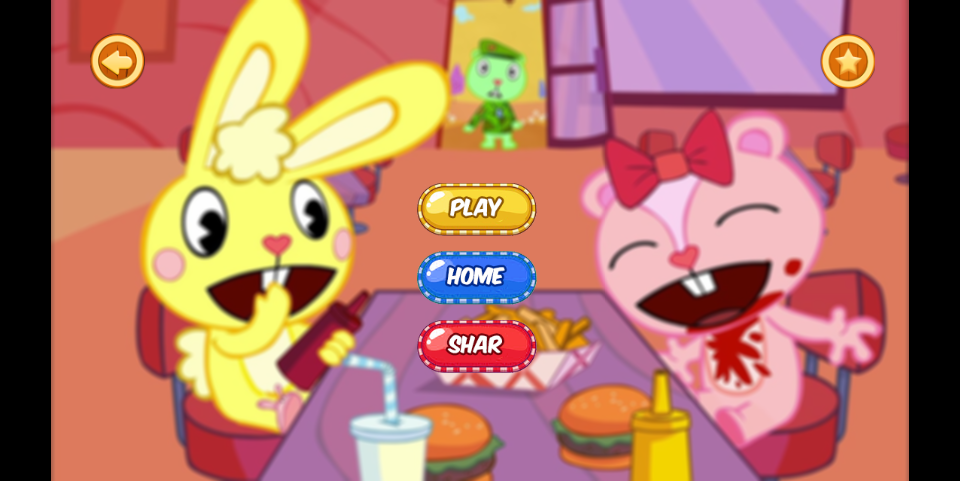 Happy Tree Friends Game Runner - Gameplay image of android game