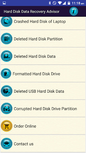 Hard Disk Data Recovery Help - عکس برنامه موبایلی اندروید