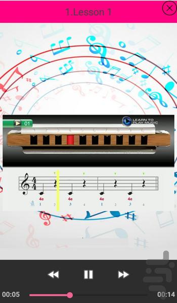 آموزش سازدهنی (هارمونیکا) کودکان - عکس برنامه موبایلی اندروید