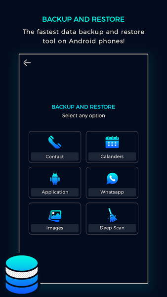 Backup and Restore - عکس برنامه موبایلی اندروید