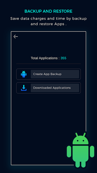 Backup and Restore - Image screenshot of android app