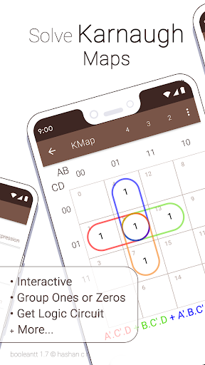 BooleanTT - Boolean Algebra - Image screenshot of android app