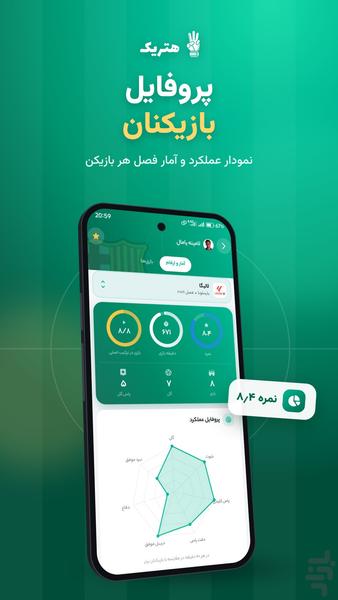 هتریک | نتایج زنده فوتبال - عکس برنامه موبایلی اندروید