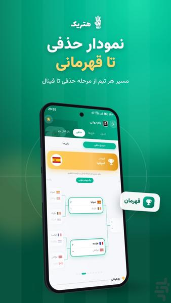 هتریک | نتایج زنده فوتبال - عکس برنامه موبایلی اندروید