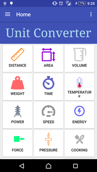Full Unit Converter - Image screenshot of android app