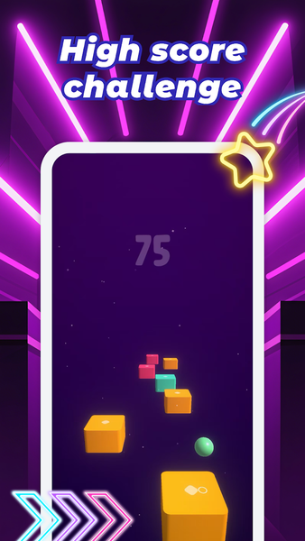 Hop Ball Dash - Gameplay image of android game