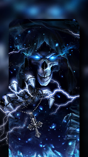 Blue Fire Skull APK for Android Download