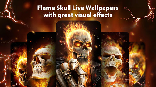 Flame Skull Live Wallpaper for Android - Download | Cafe Bazaar