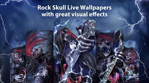 Rock Skull Live Wallpaper & Launcher Themes - عکس برنامه موبایلی اندروید