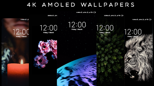 ۴K AMOLED Wallpapers - Live Wallpaper Changer - عکس برنامه موبایلی اندروید