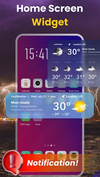 Today Weather - Alert ۲۰۲۳ - عکس برنامه موبایلی اندروید