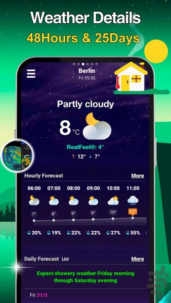 Today Weather - Alert 2023 - Image screenshot of android app