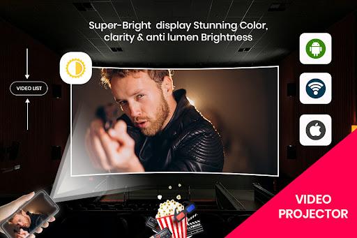 HD Video Projector Simulator - Mobile Projector - Image screenshot of android app