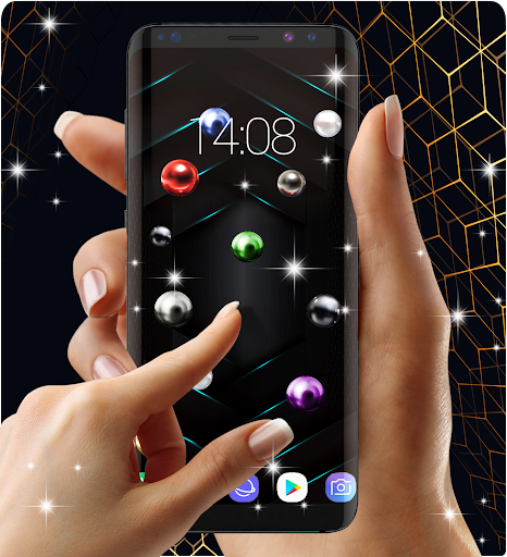 Black live wallpaper - Image screenshot of android app