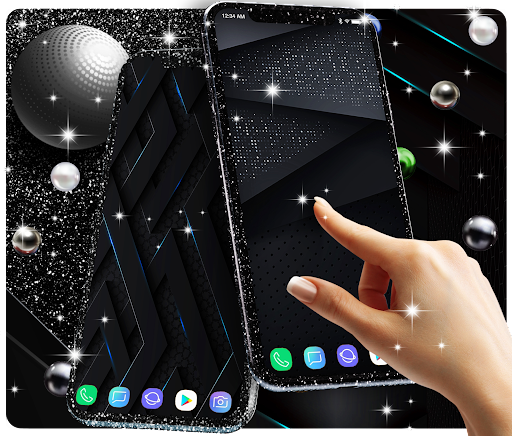 Black live wallpaper - Image screenshot of android app