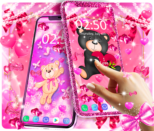 Teddy bear love wallpapers - عکس برنامه موبایلی اندروید