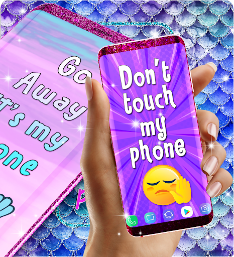 Download A Stitch  Emoji With The Words Dont Touch My Phone Wallpaper   Wallpaperscom