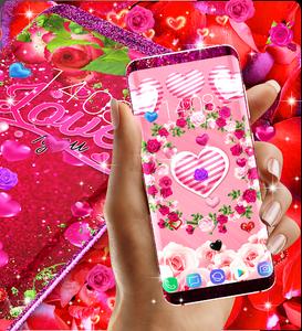 Wallpaper hd rose love - عکس برنامه موبایلی اندروید