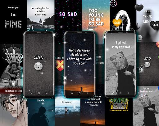 Sad wallpapers - Image screenshot of android app