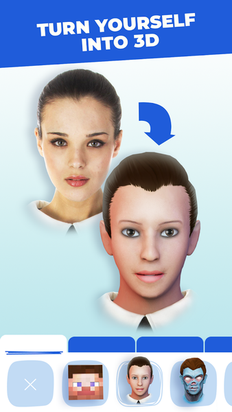 Head morph: photo warp 3D face - عکس برنامه موبایلی اندروید