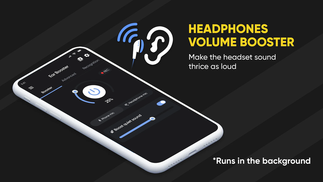 Loud Headphones Volume Booster - عکس برنامه موبایلی اندروید