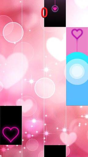 Heart Piano Tiles Pink - Gameplay image of android game