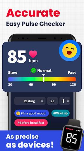 Heart Rate Monitor - Pulse App - عکس برنامه موبایلی اندروید