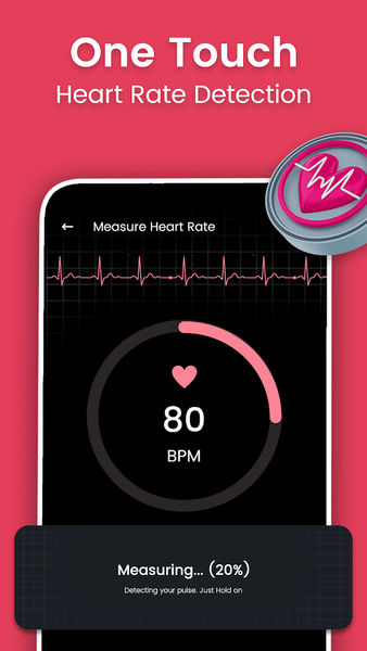 Heart Rate Monitor: Pulse Scan - Image screenshot of android app